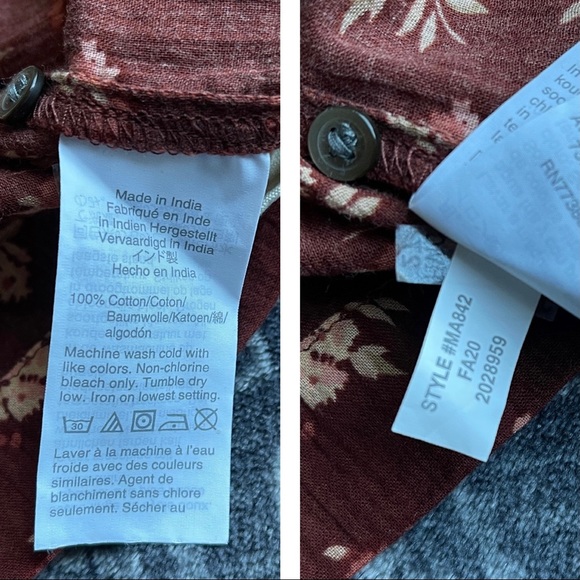 Madewell Ladder-Trim Ruffle Top Homestead Bouquet - Picture 10 of 11